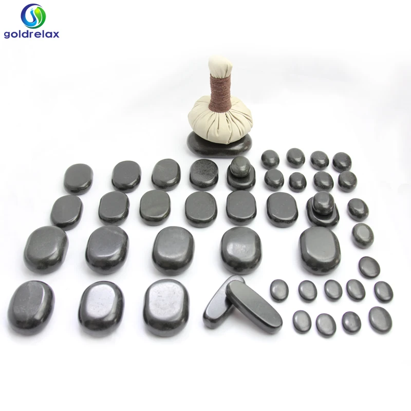 Best choice for massage:36pcs set hot massage stone with 6Q stone heater/warmer