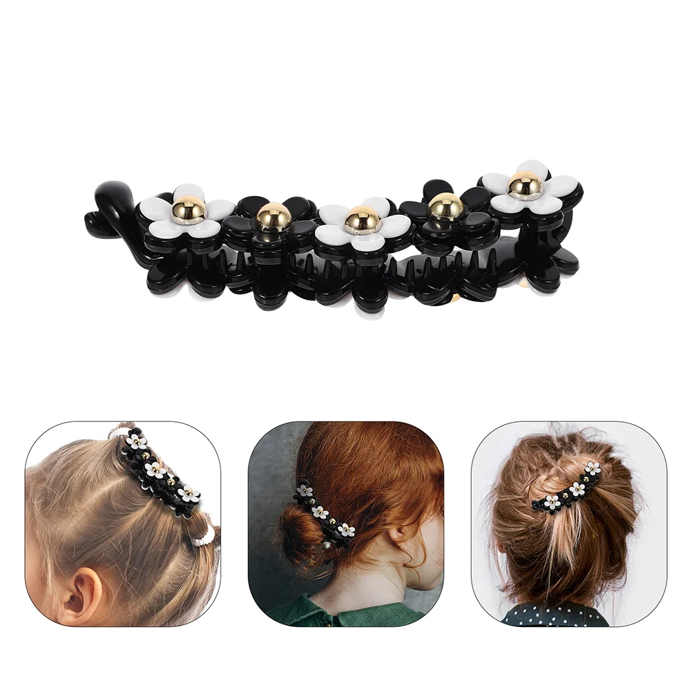 

2 Pcs Hair Clip Banana Clips for Thin Fine Accessories Thick Plastic Large Miss