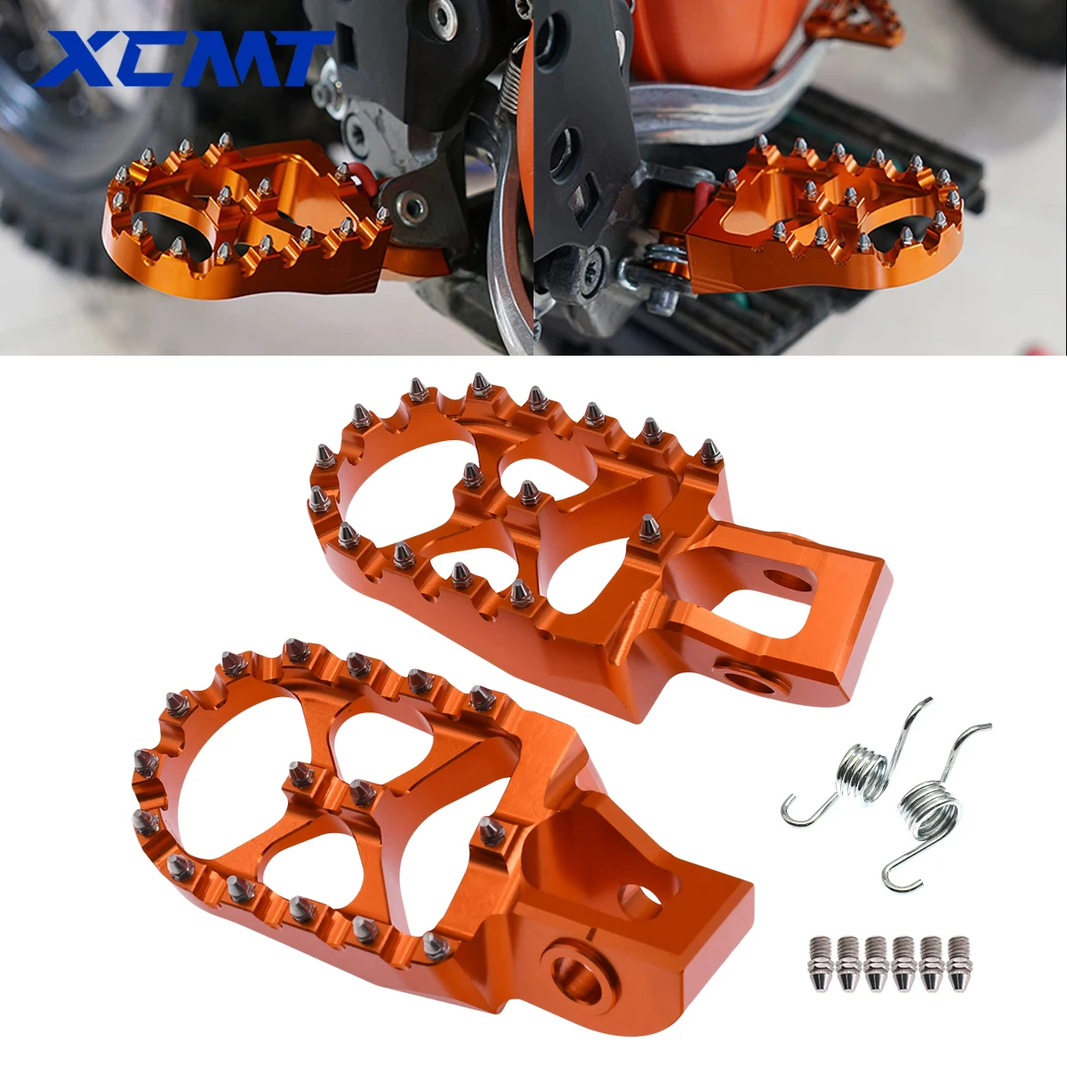 

Motorcycle CNC Foot Pegs Pedal Footrests For KTM 125 150 200 250 300 350 450 500 EXC EXCF XC XCF SX SXF 2017-2022 Dirt Pit Bike