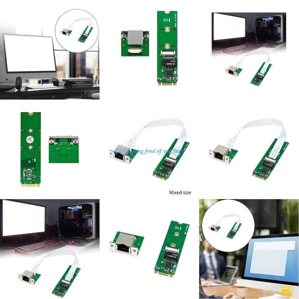 H9EB B + M بطاقة الشبكة الرئيسية منفذ واحد 1000/100M/10Mbps محولات الشبكة مع بطاقة شبكة إيثرنت RTL8111F #1