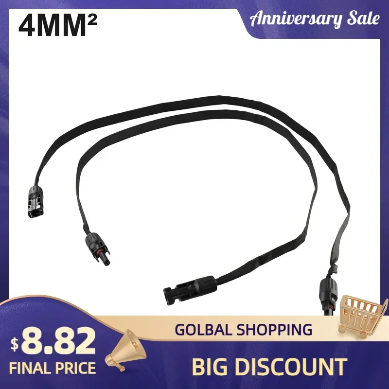 1 Pair Pv Solar Cab…