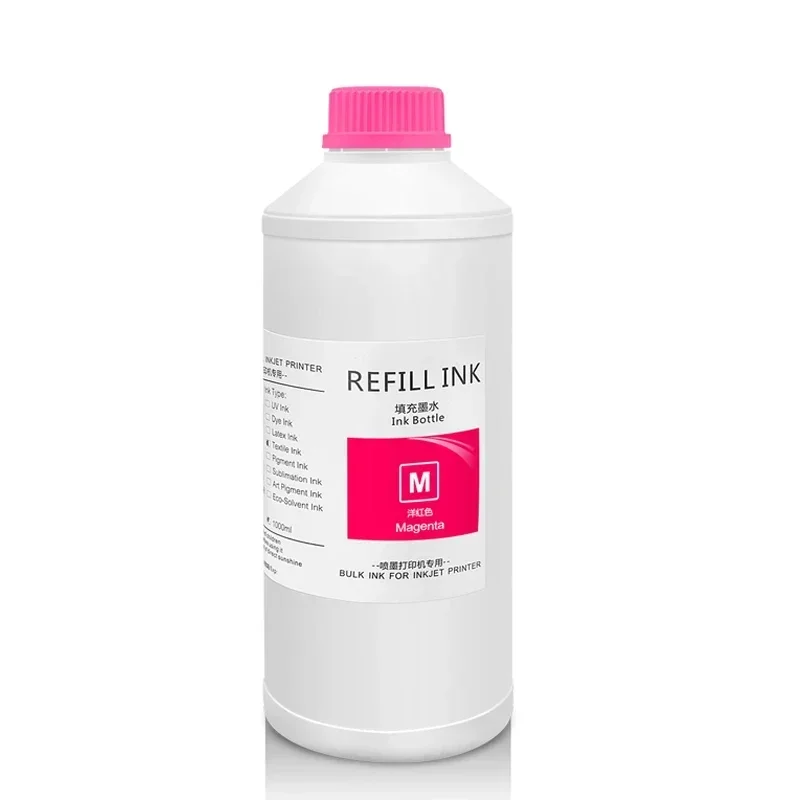 1000ML DTG Ink Textile InK Garment Ink DX5 DX6 DX7 TX800 5113 4720 I3200 Printhead For Epson L800 1390 R1900 R2000 F2000 F2100