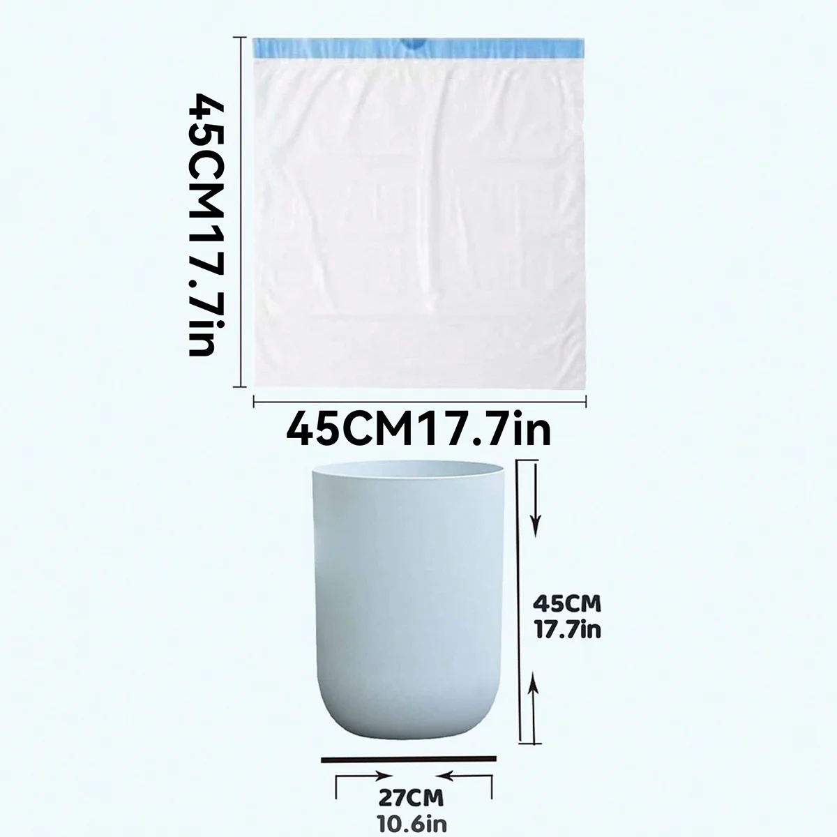 Drawstring garbage bag household portable kitchen thickened large student dormitory automatic closing Lat thick plastic bag