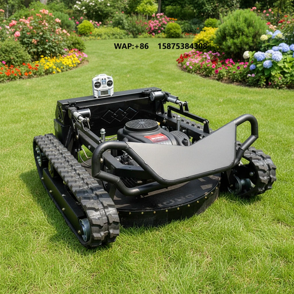 High Quality Wholesale 4-Stroke Cordless DIY Industrial Remote Control Lawn Mower 90cm Cutting Width for Large Area Operation