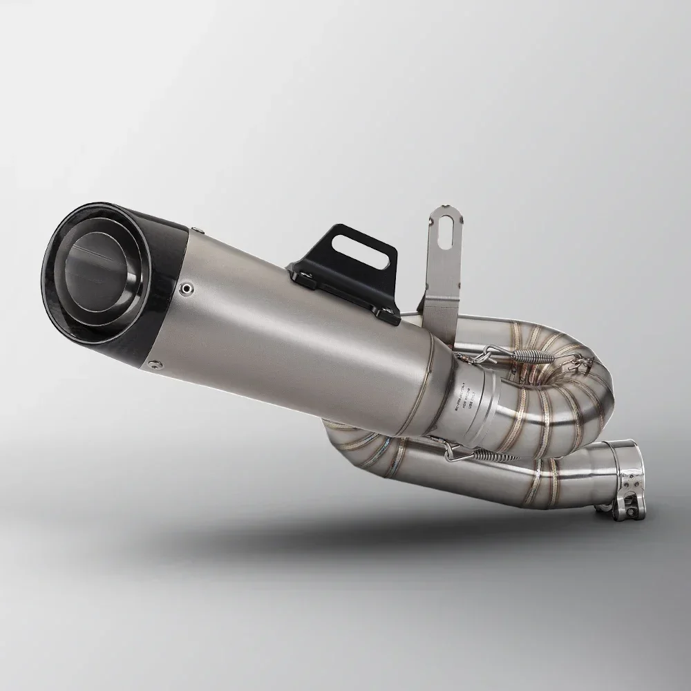 

For Triumph Street Triple 765 S R RS 2017 - 2023 Escape Moto Muffler Modify Connect Tube 50.8mm Motorcycle Exhaust Mid Link Pipe