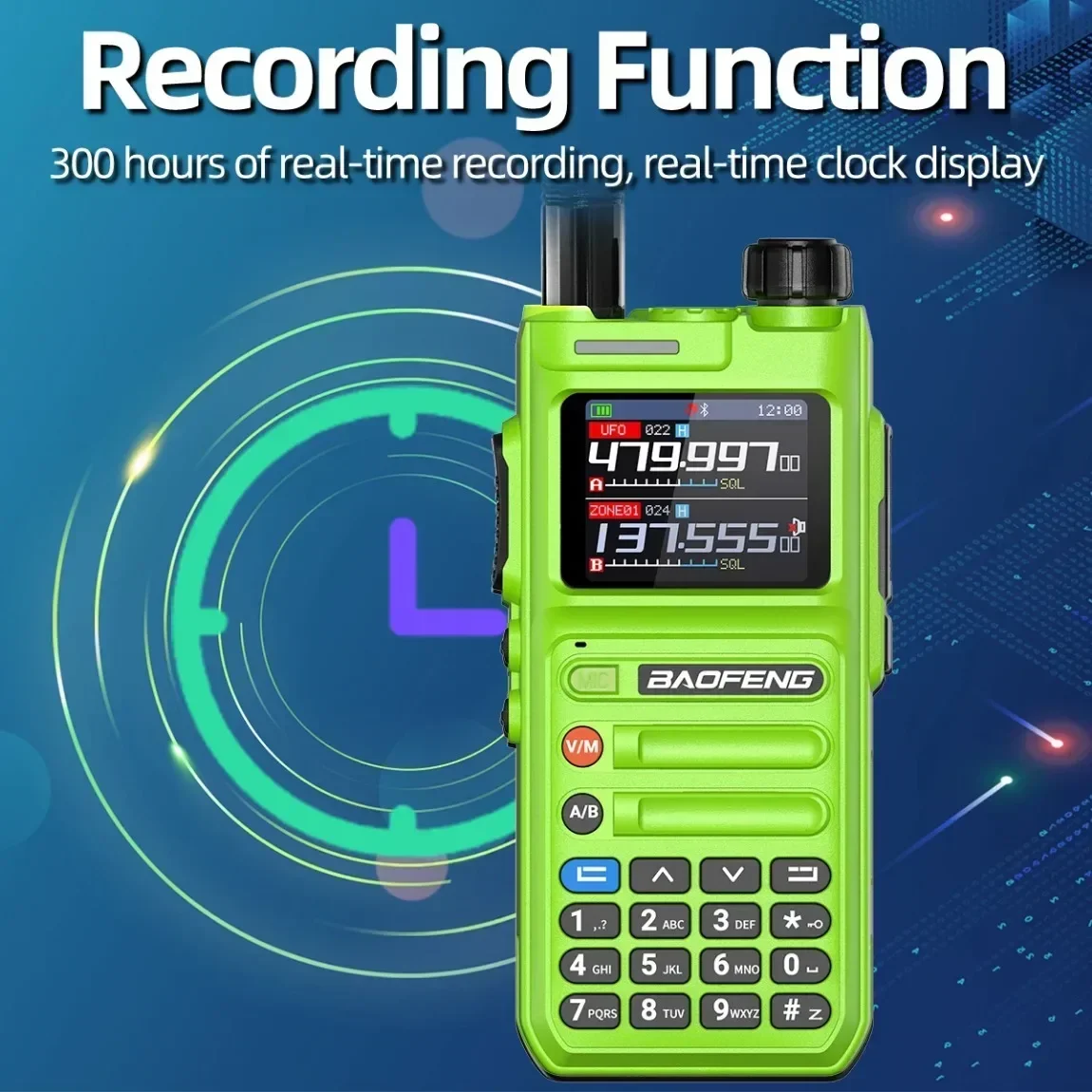 BAOFENG AR 26, GPS-рация, Bluetooth, программирование телефона, мульти-воздушный диапазон, беспроводная копия, частота дальнего действия, радиолюбитель типа C