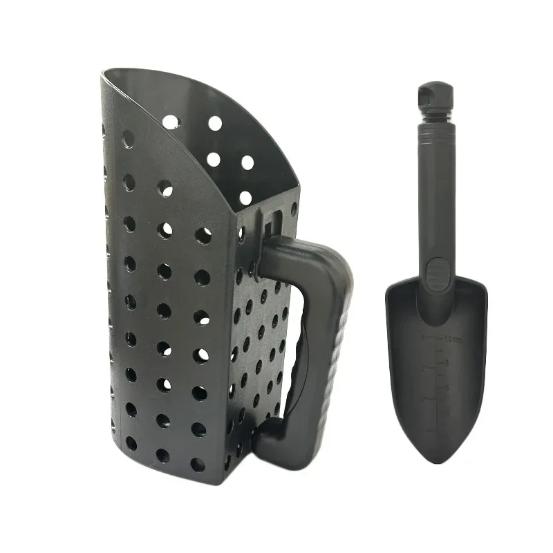 Plastic Metal Detector Shovel Rust Resistant Compact Detecting Sifter Versatile Manual Sand Scoop Shovel for Outdoor Beach ABS