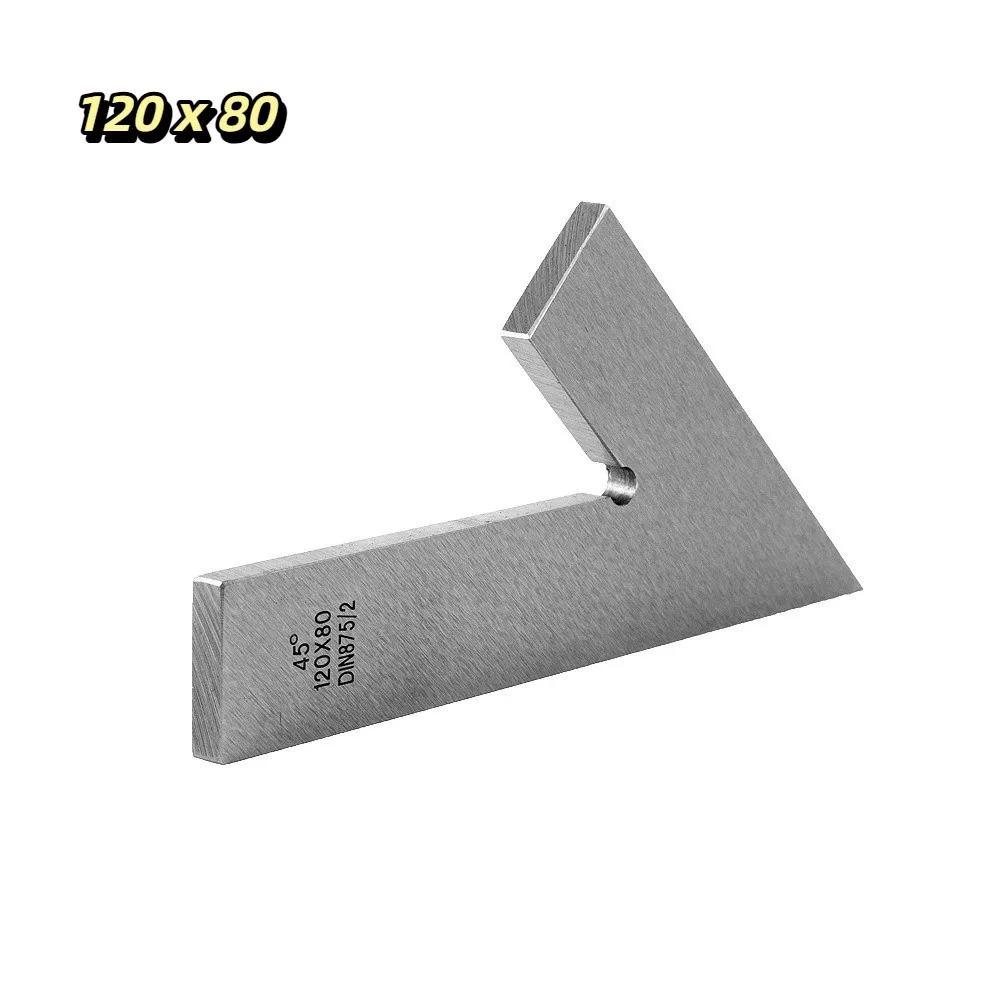 45° 45 Degree Flat Angle Ruler Durable Accurate Multi Combination Ruler Sturdy Carbon Steel Angle Protractor Tools Set