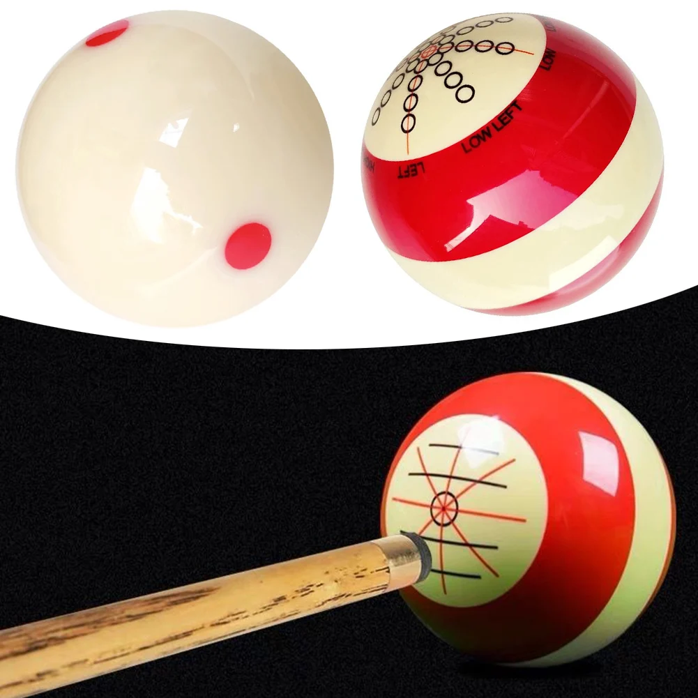 Skill Improvement Red White Billiards Training Ball Billiards Training Tool Double-Sided Design Long-Lasting Use