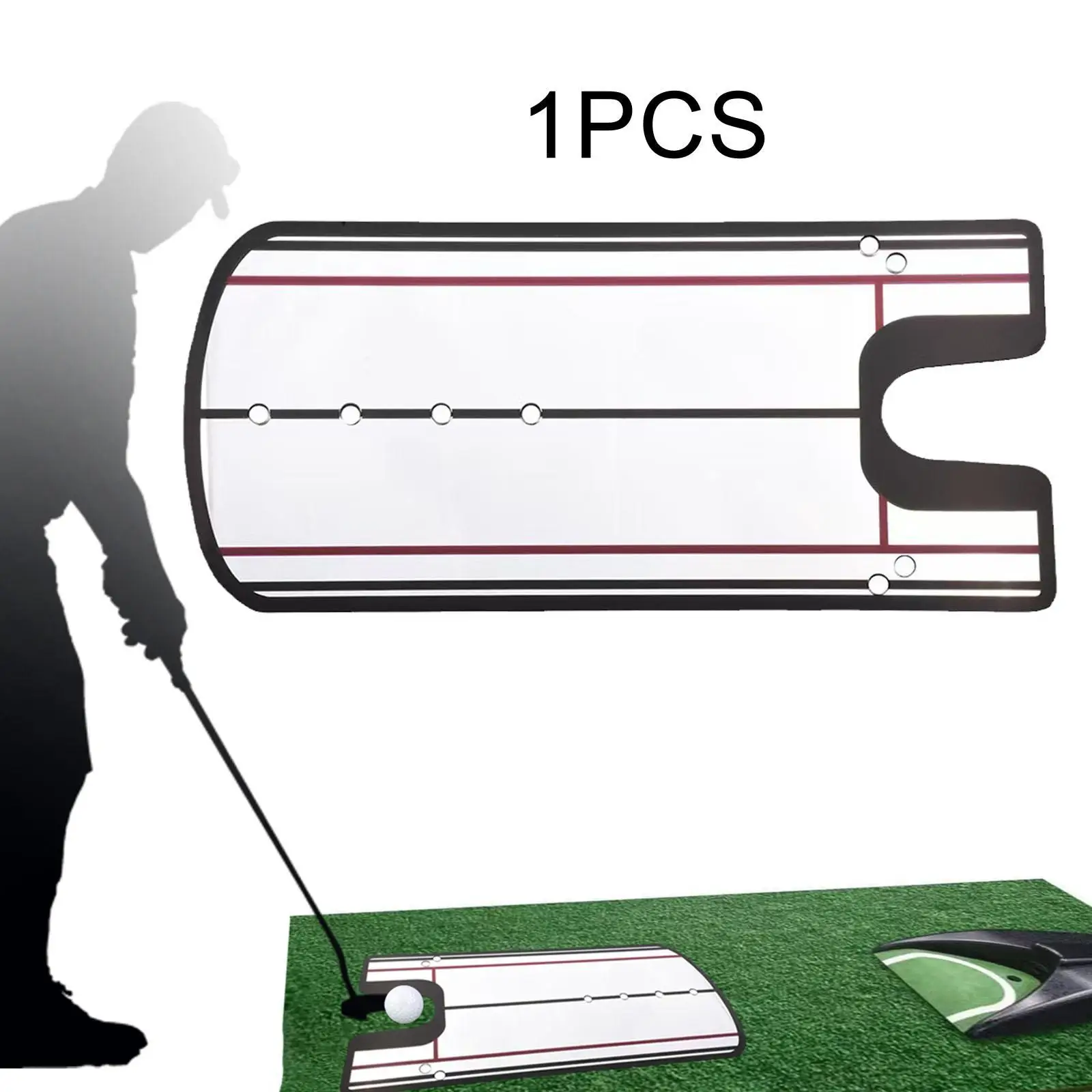 

Golf Alignment Mirror Training Aid Acrylic Eye Line Putter Practice Tool for Indoor Outdoor Use