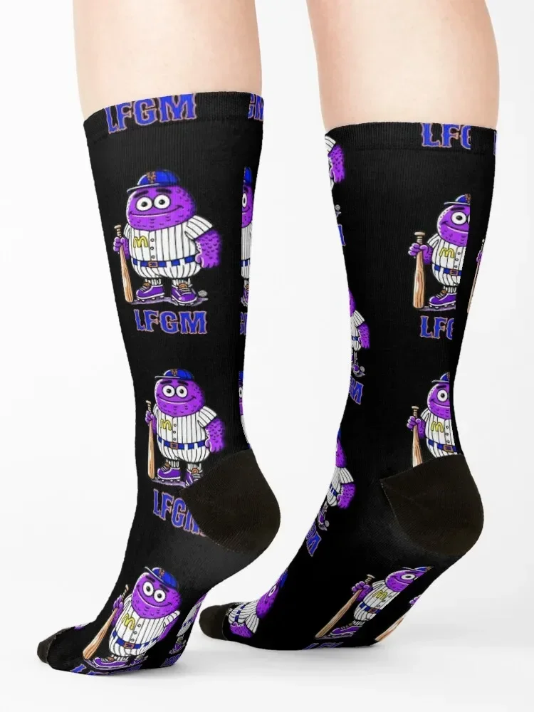 LFGM Grimace Socks basketball hiphop Stockings man christmass gift Boy Child Socks Women's