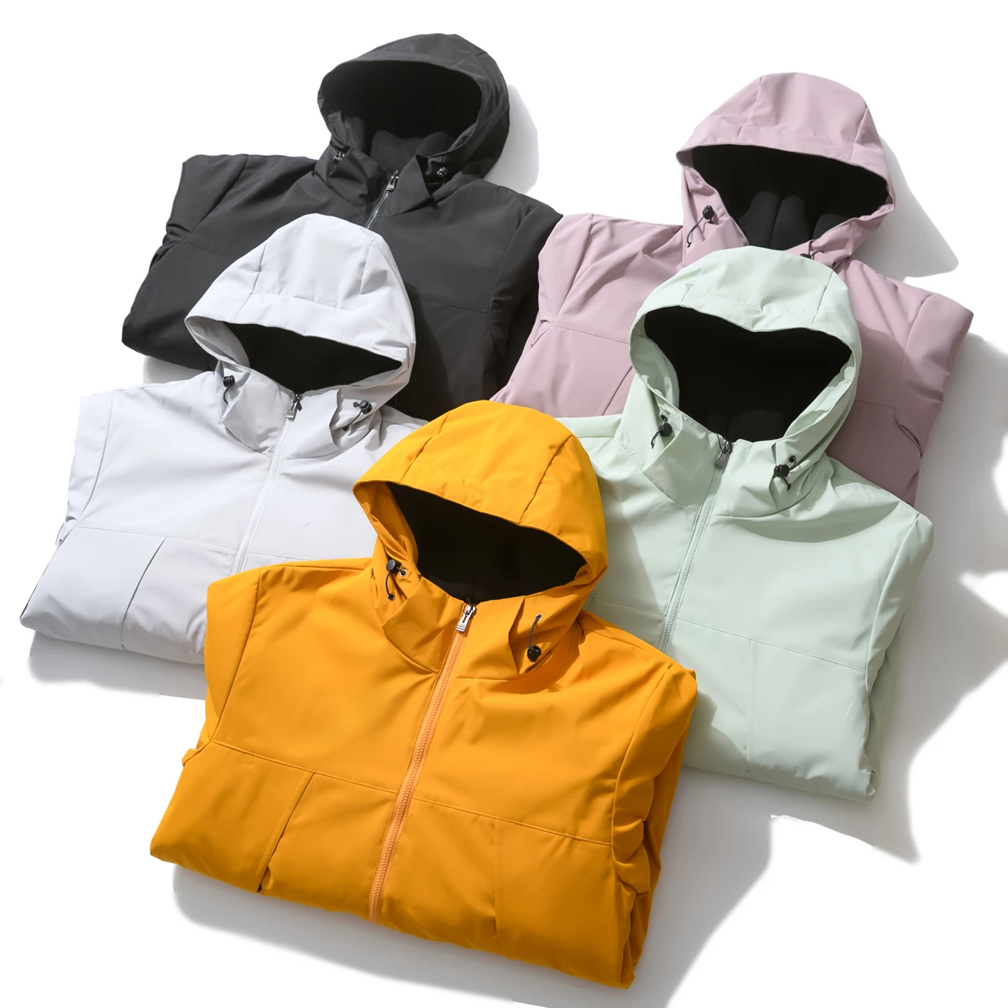 Heavyweight High-End Outdoor Unisex Fleece-Lined Windproof Waterproof Warm Autumn Winter Hooded Jacket Composite Material