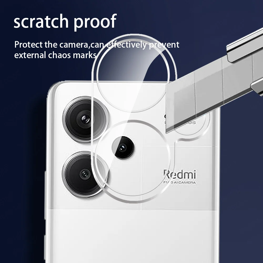 2Pcs 3D Clear Camera Glass Protector For Xiaomi Redmi Note 13 Pro+ Note13 Pro Plus Note13Pro 13Pro 5G 2024 Back Lens Case Cover