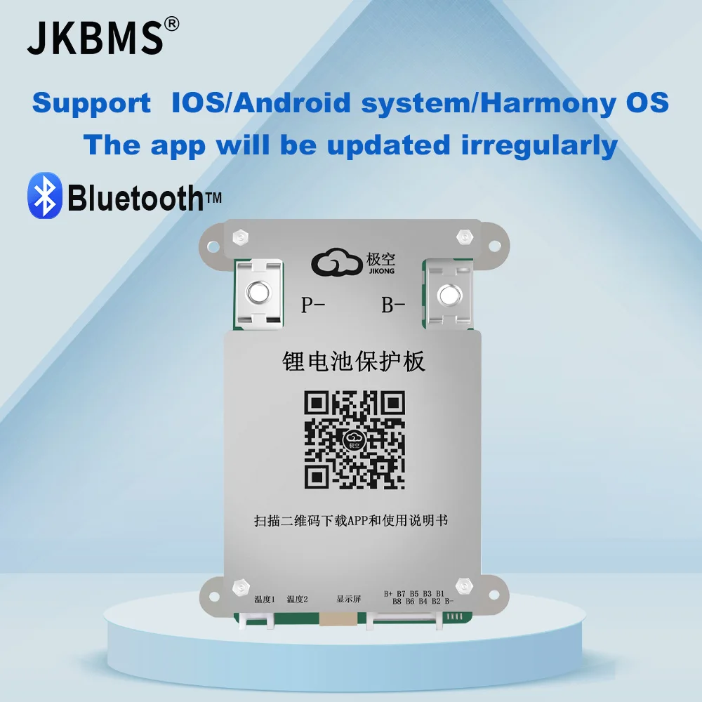 Jkbms smart bms lifepo4 bms 4s 5s 6s 7s 8s für Lithium-Batterie mit Bluetooth 40a gleichen Port Temperatur sensoren rs485 Balance Board