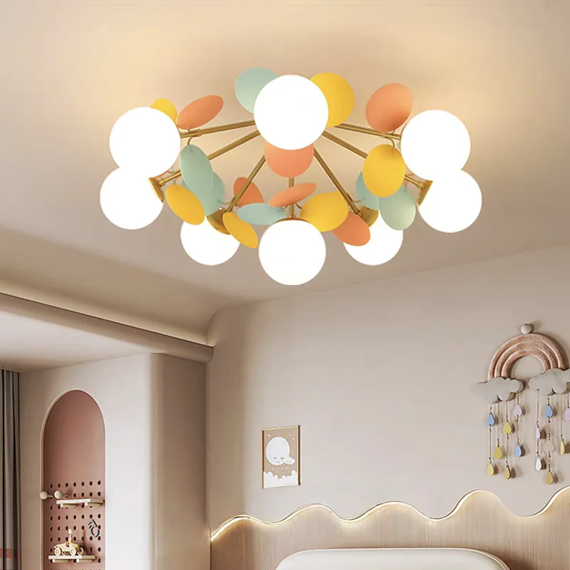 

New Personalized Colorful Ceiling Light Designer Simple and Creative for Living Room Bedroom Full Spectrum Warm Decor Lighting