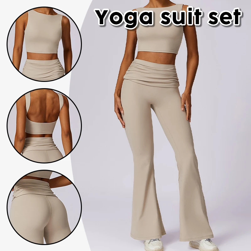 2 Piece Yoga Set for Women Seamless Sports Bra High Waist Leggings Quick Dry Breathable Gym Fitness Activewear Workout Clothes