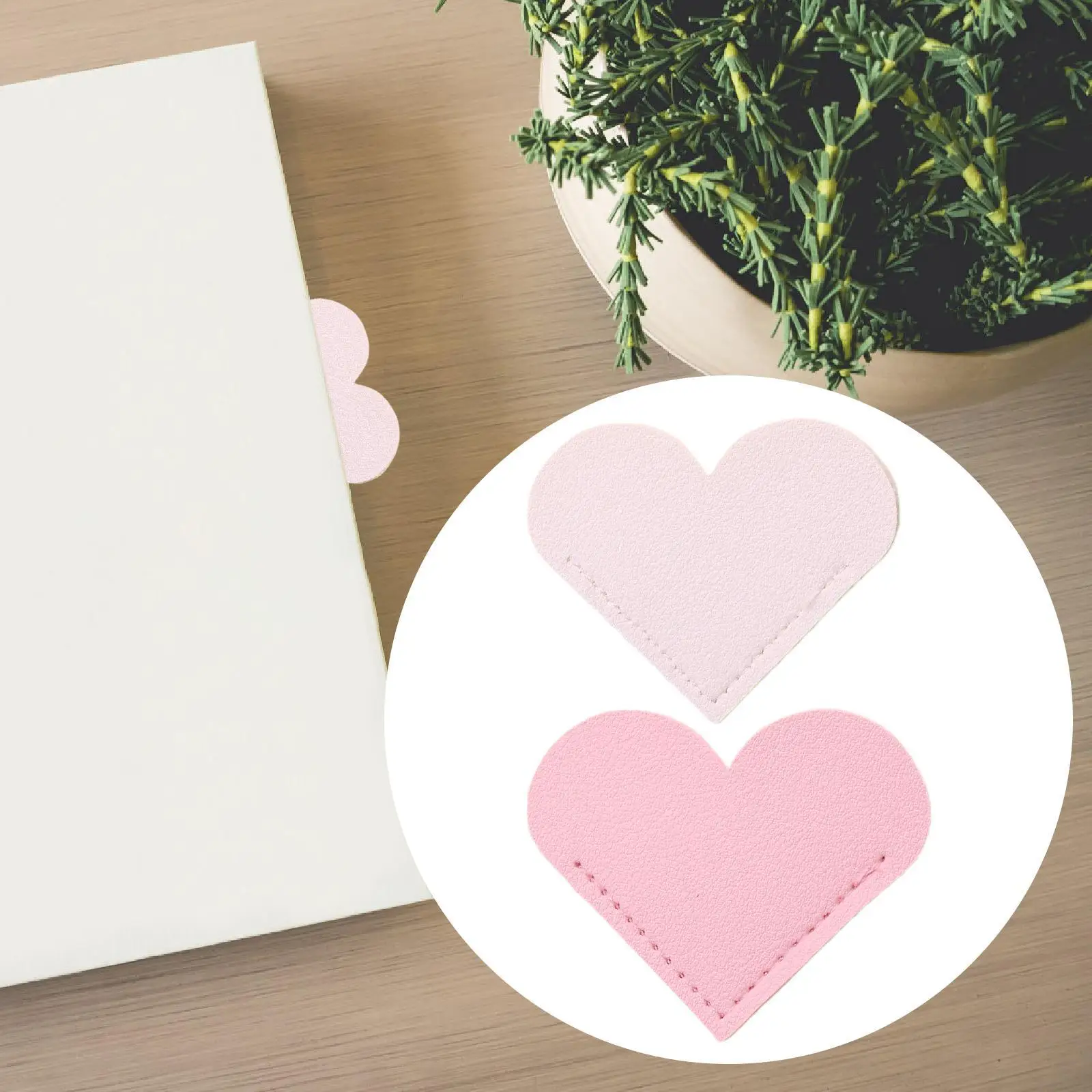 Закладка в форме сердца из искусственной кожи в форме сердца, маркер для чтения ручной работы, милая закладка для страниц для офиса, девочек, детей, студентов, книжный клуб