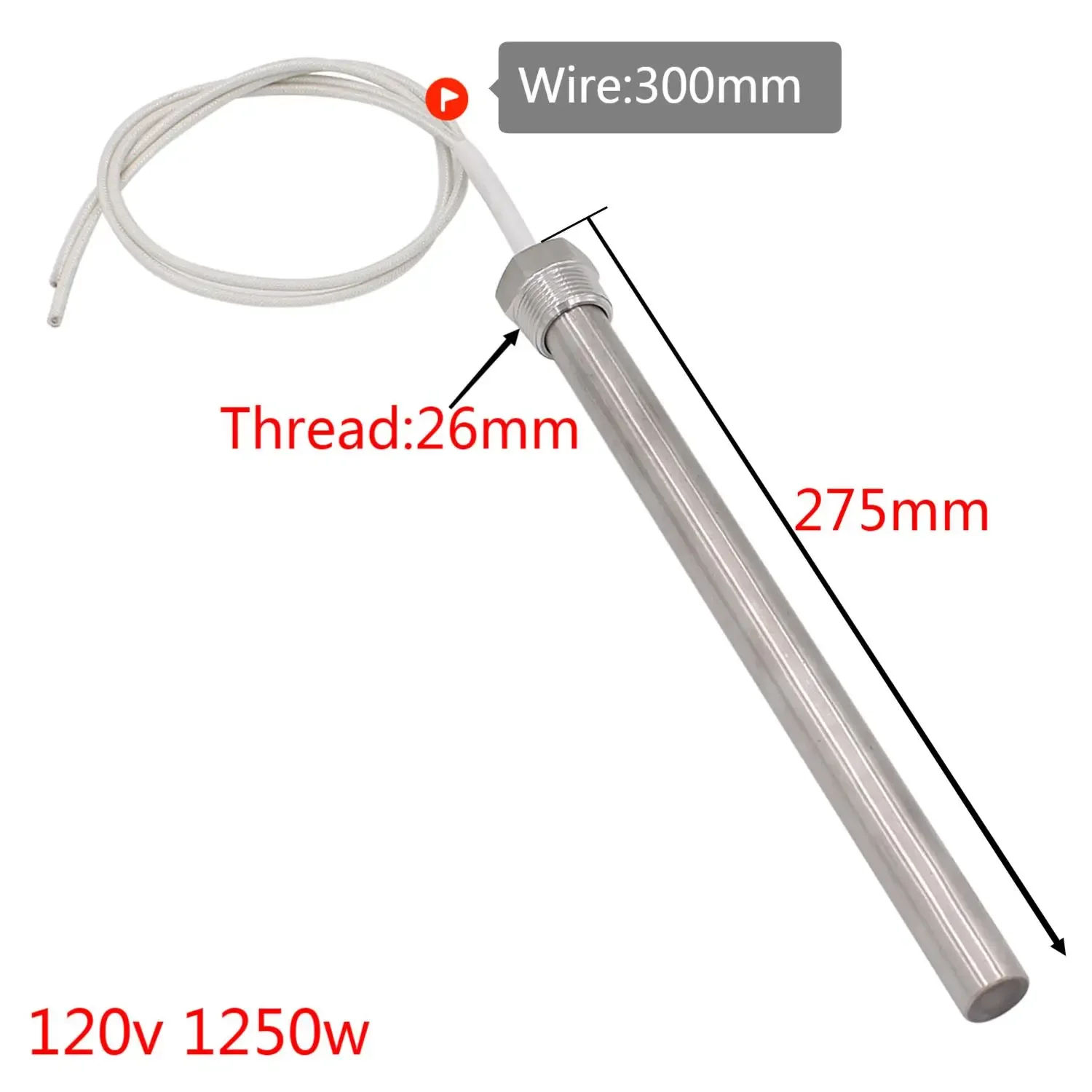 AIICIOO Electric Tubular Heater 3/4