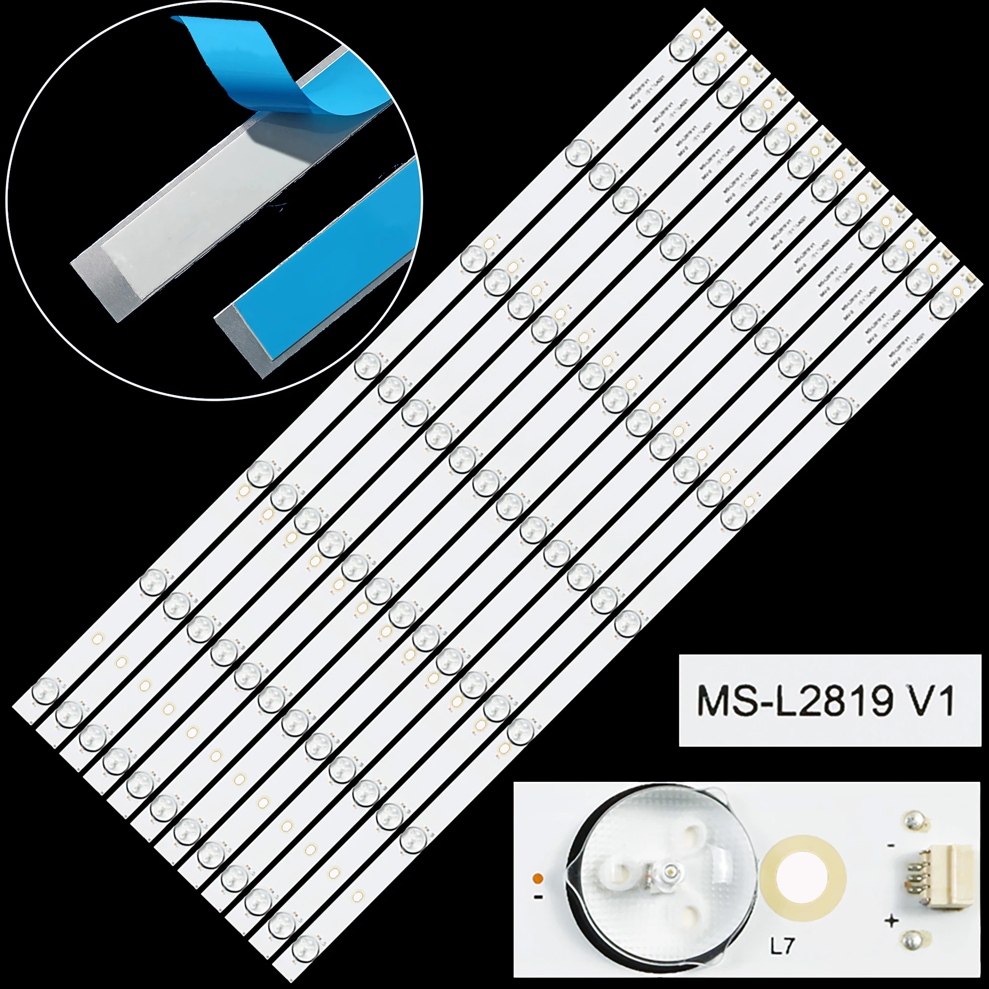 

LED BackLight Strip For ST-6550US 65MUA1500 65PA505E MS-L2819 V1 SN065LDUCV648H-Y-2H CX65D07-ZC22AG-04 303CX650038
