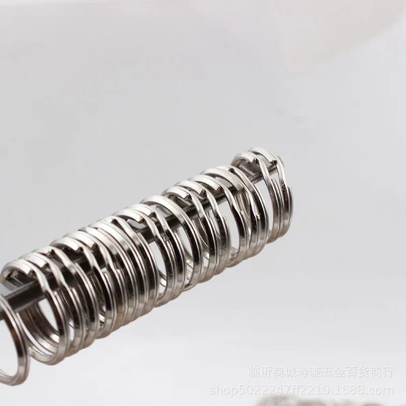 20/500pcs Silver Plated Metal Blank Keyring Keychain Split Ring Keyfob Key Holder Rings DIY Key Chains Key Ring Accessories