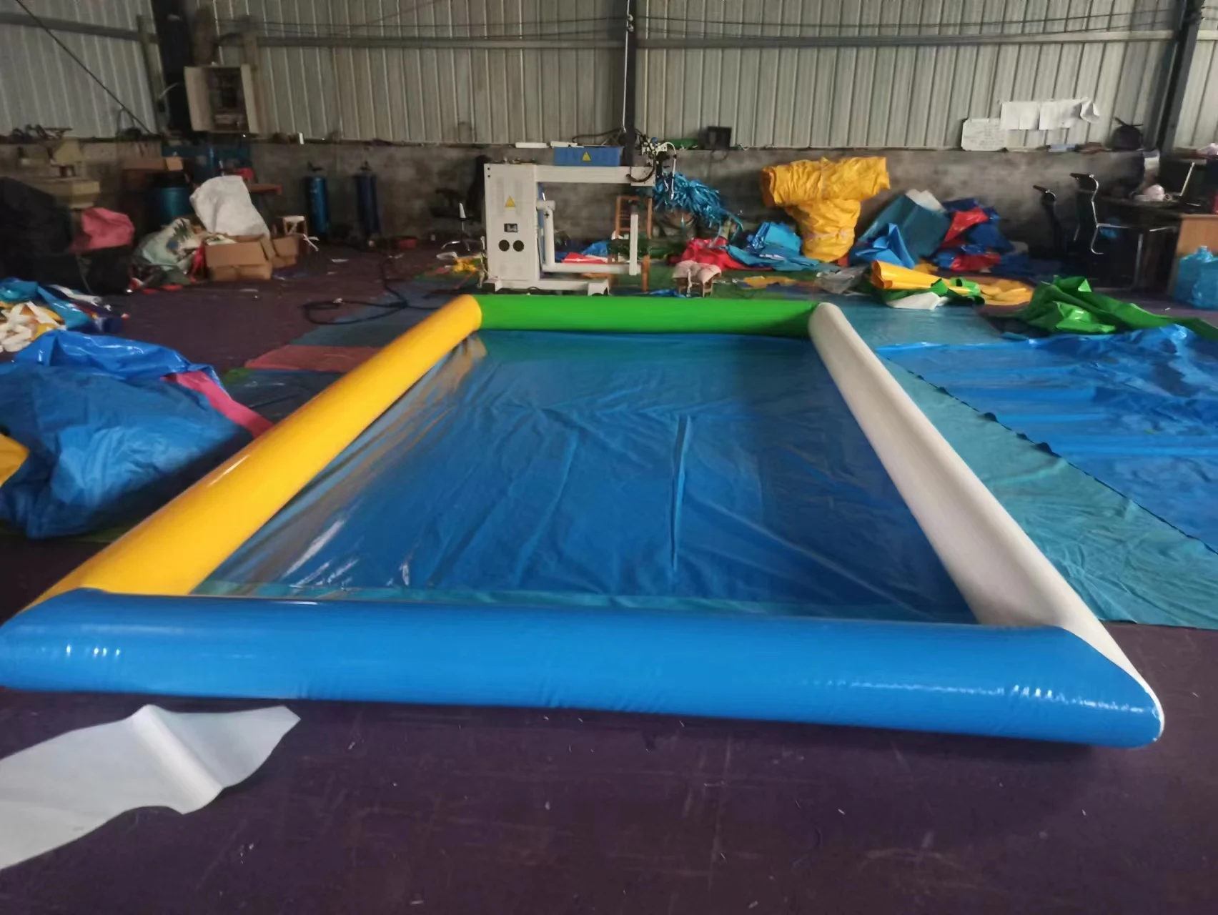 Out Door PVC Strong Hard Large Size Blue Pool Kids Swimming Square Inflatable Pool