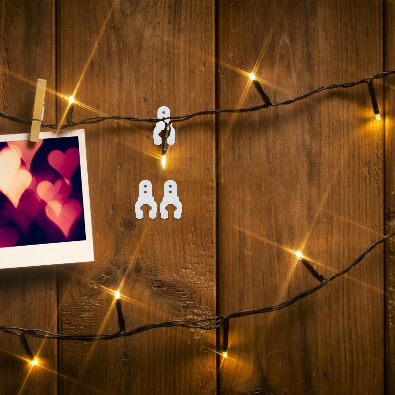 

30Pcs Round LED Rope Light Clips Easy Install Neon Rope Mounting Clips for Outdoor String Lights Light Hangers