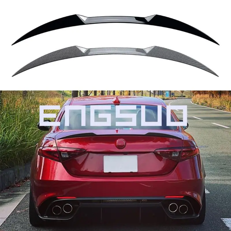 For Alfa Romeo Juliet Giulia 2015+Tail Wing Fixed Wing Rear Iuggage Compartment Iid Spoiler Exterior Modification ABS Plastic