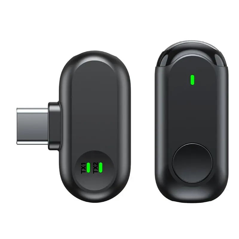 PHILE-Lavalier Microphone With AI Noise Reduction Clip Magnetic Vlog Audio Video Recording
