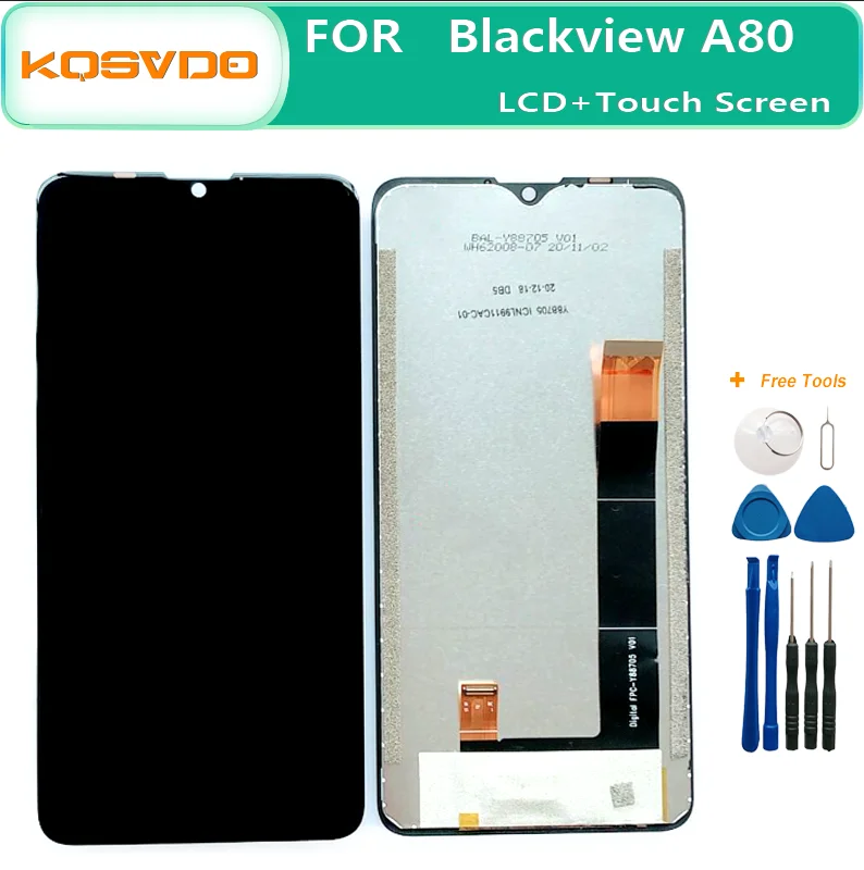 

New Original LCD Display For Blackview A80 LCD Display Touch Screen Digitizer Assembly For Blackview A80 LCD Replacement+Tools