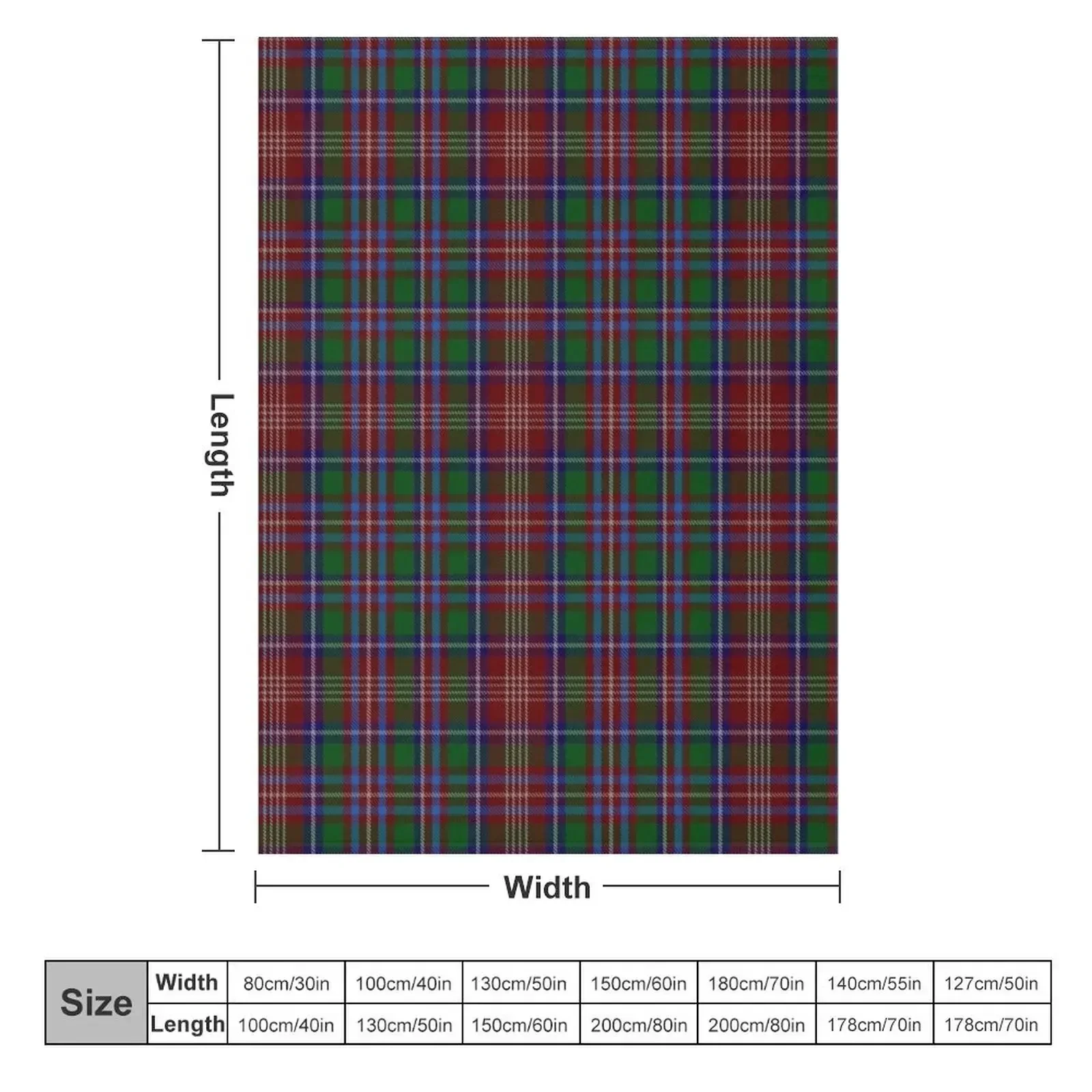 Ritchie Tartan Throw Blanket Sleeping Bag warm for winter Blankets