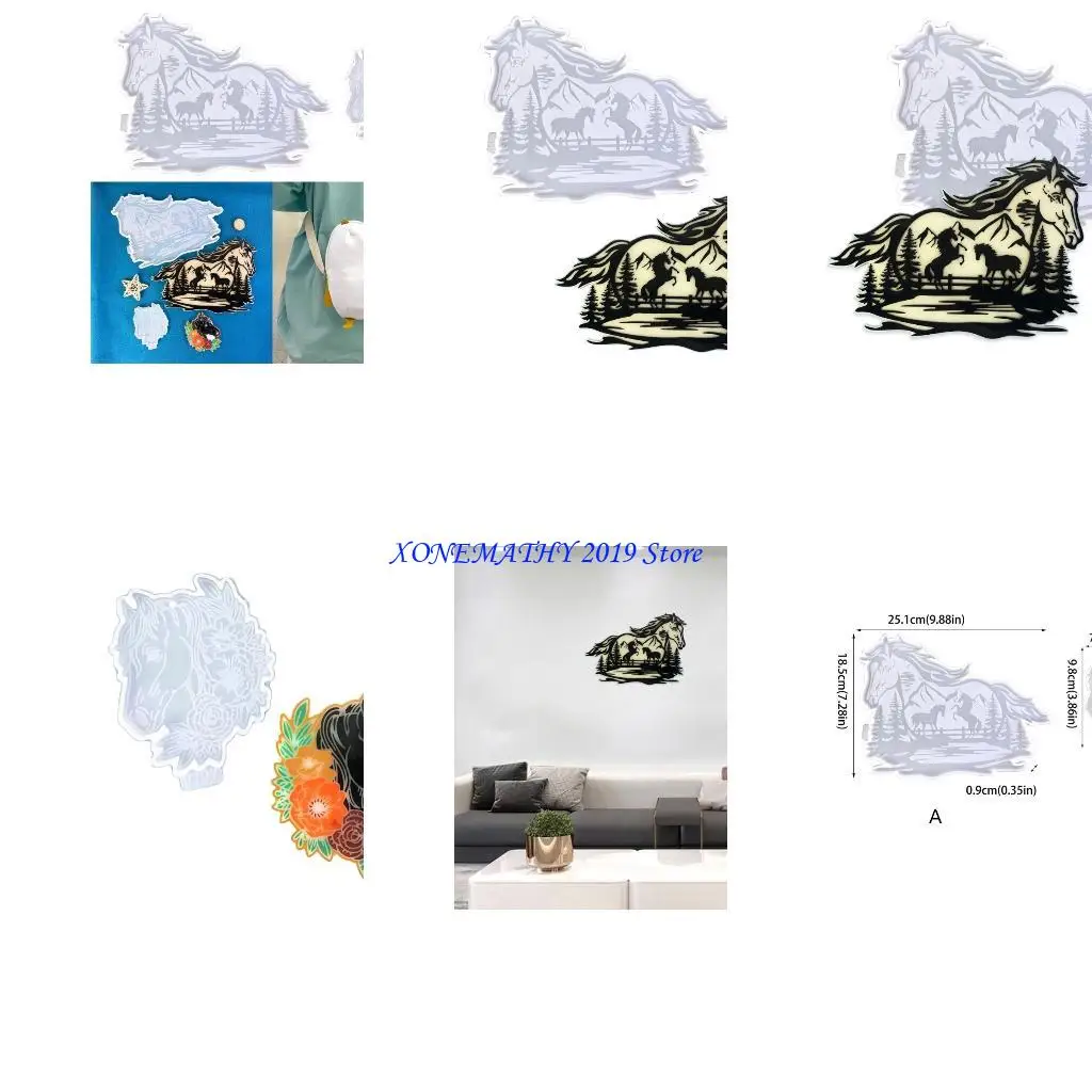 

F42F Стильная и универсальная силиконовая форма для декора на стенах