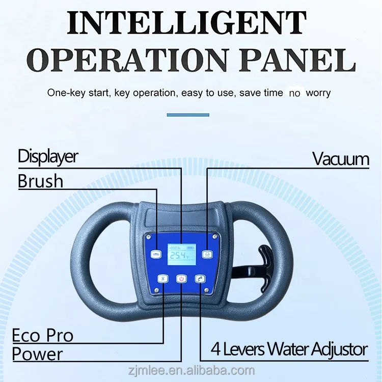 MLEE430B Walk Behind Floor Scrubber Dryer Compact Marble Tile Granite Epoxy Floor Cleaner Machine