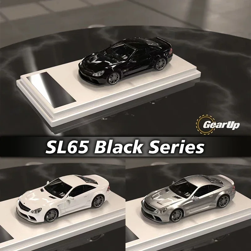 

**Pre Sale** GUM 1:64 SL65 Black Series R230 V12 Diorama Car Model Collection Miniature Toy Gear Up