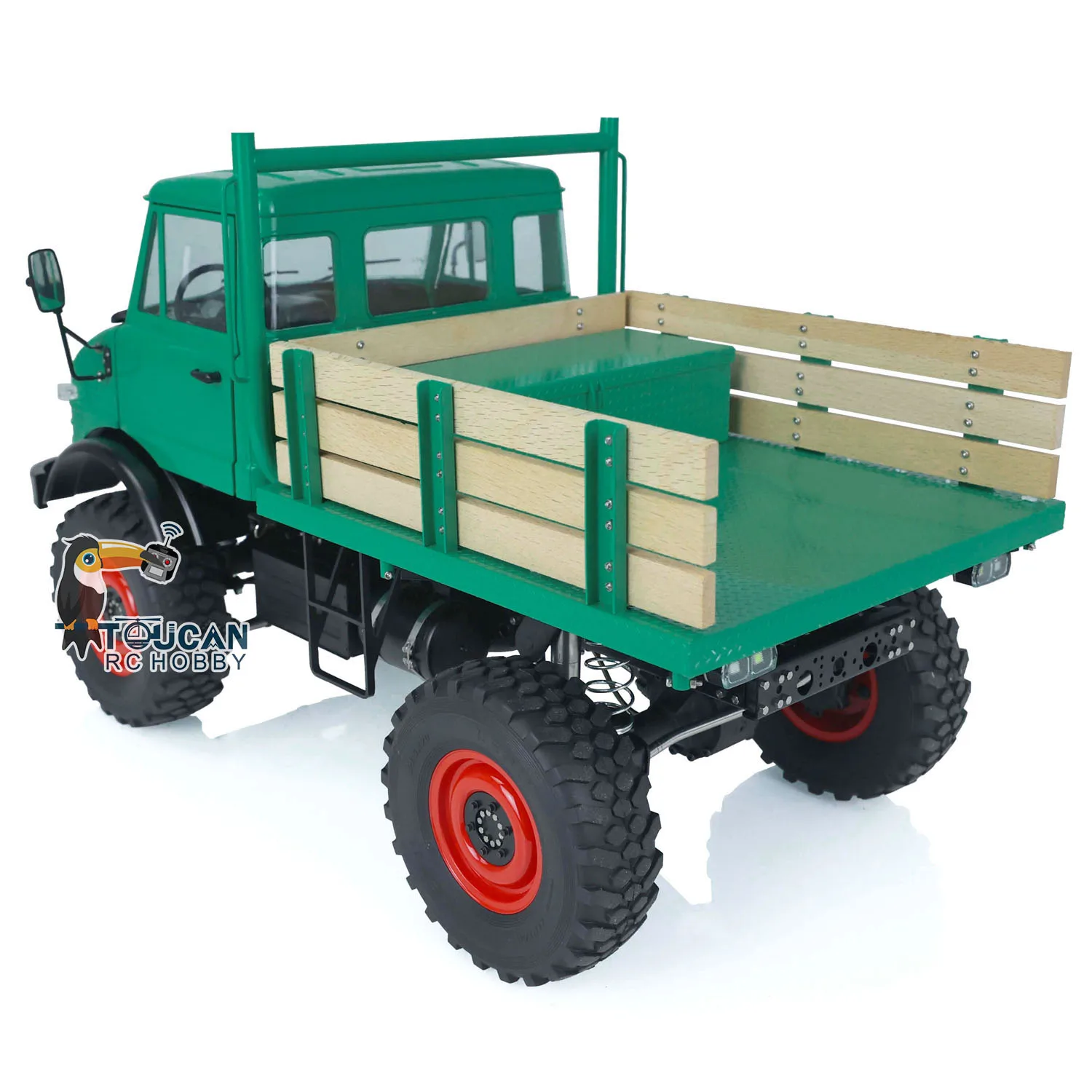 LESU 1/10 RC Off-Road 4X4 U406 Veicoli assemblati Verniciati Verde Radiocomando Auto Toucan Mini Camion Giocattoli per Ragazzi Thzh1429