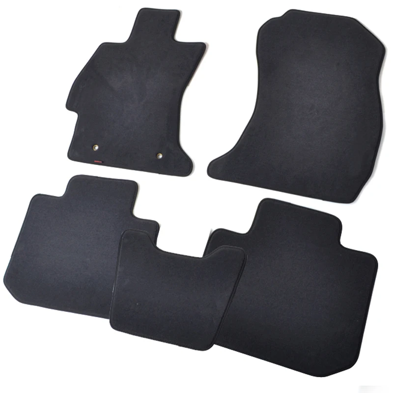 Luxury for Subaru Forester SV Impreza Auto Velour Textile Floor Mats Original Plush Nylon Tufted Foot Carpet 4-Piece Set for