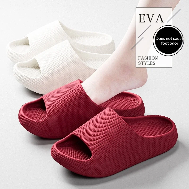 

EVA Coconut Slippers Thick-soled Sandals Summer Anti-slip Soft Bottom Beach Men Slippers Women's Sandals Slides