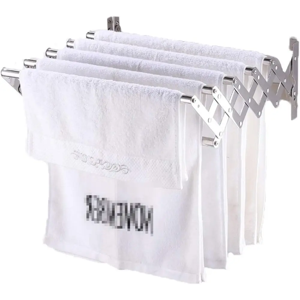 

Расширяемая 5-рядная сушилка для одежды из нержавеющей стали для улицы и помещения, ширина 40 см