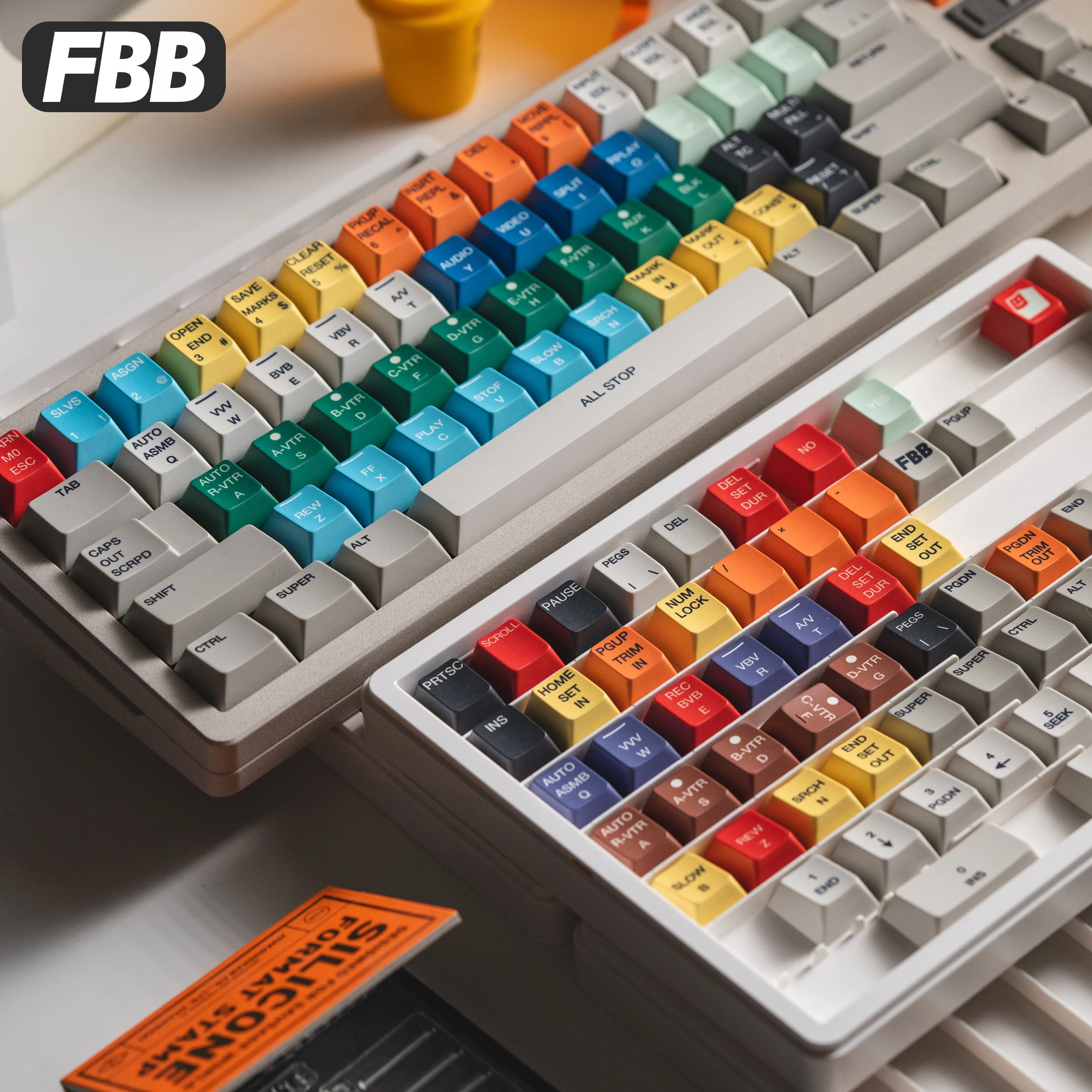 

FBB колпачки для клавиш GVK2 ретро красочный стиль PBT механическая клавиатура колпачки для клавиш MX переключатели индивидуальный подарок «сделай сам» для влюбленных друзей 1,7 мм