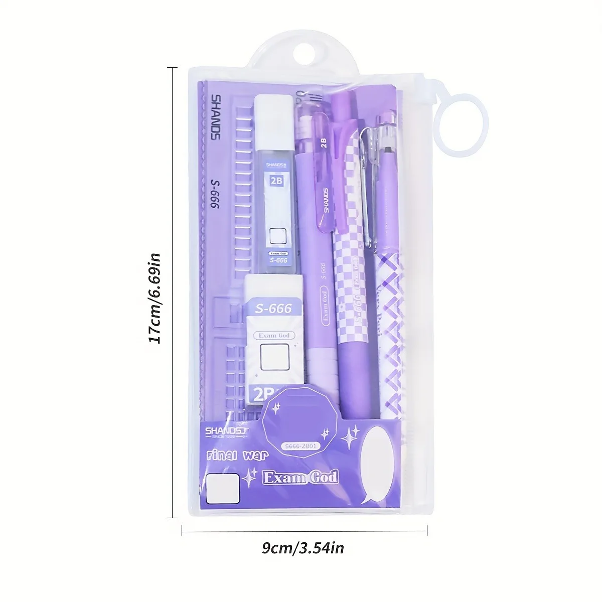 6pcs/Set Exam Gel Pen Set, Mechanical Pencil Set, Student Prize Stationery Set Holiday Gift School Supplies Office Accessories image 2
