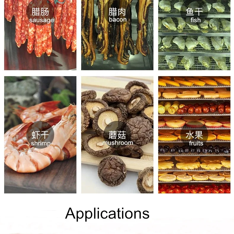 أفضل الأسعار أحدث الغذاء الفواكه ديهيدراتور الخضار مجفف الصناعية عشب اللحوم المعكرونة الموز الكافا آلة تجفيف جذور