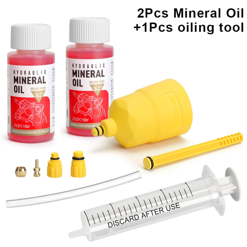 Fietsrem Minerale Olie 60ML Fietsremolie Ontluchtingsset Tool Voor Shimano Hydraulische Schijfrem Ontluchtingstool Fietsen Reparatie Tools