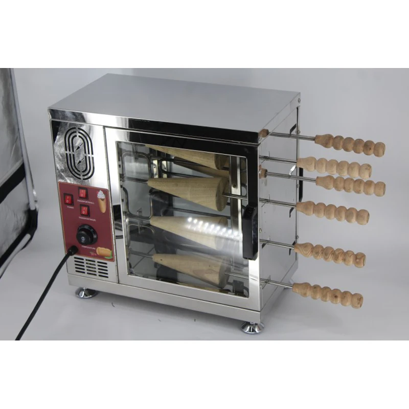 

The Popular Snack Food Chimney Roll Cake Bread Oven Machine Kurtos Kalacs baking machine