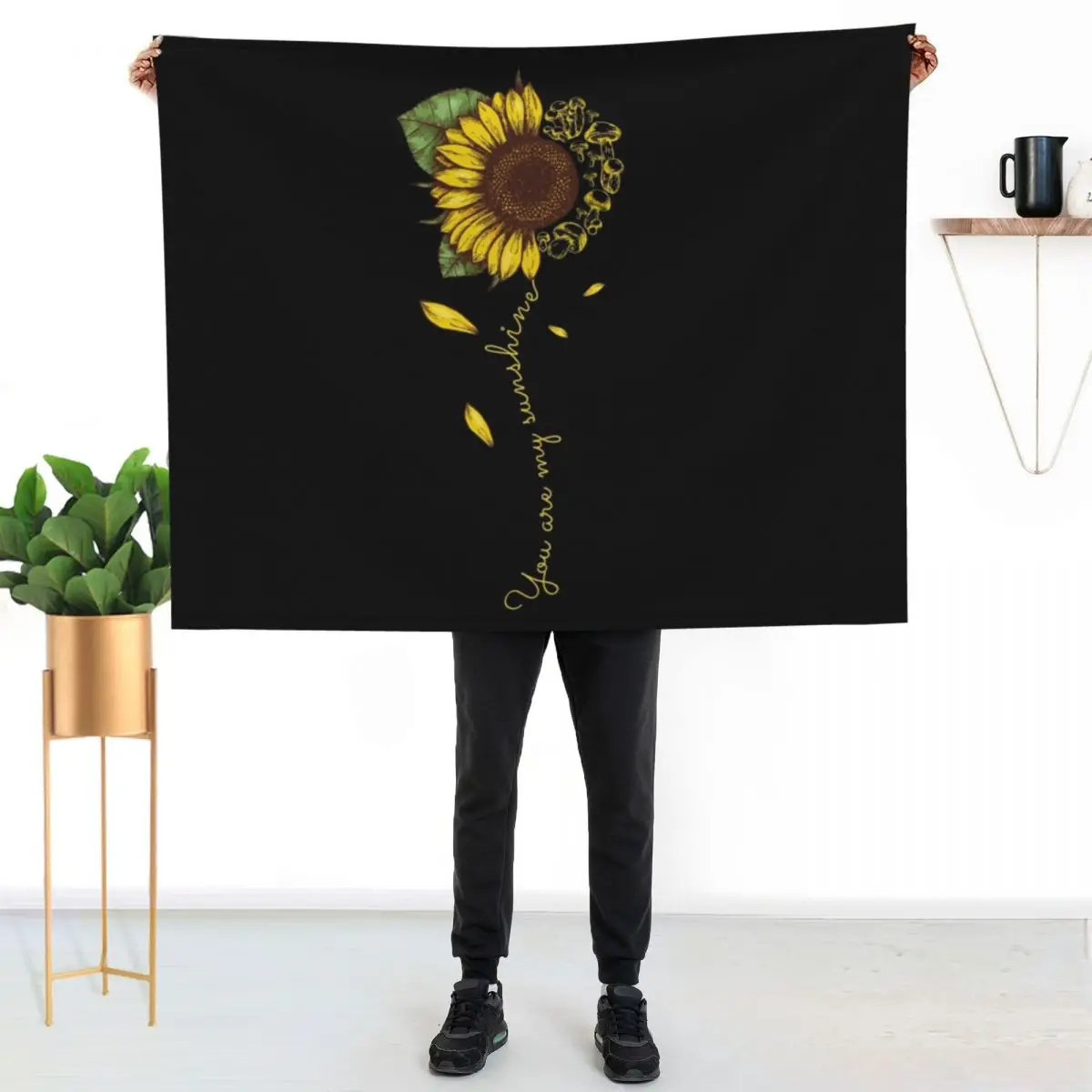 

You Are My Sunshine Throw Blanket Ultra Plush Cozy Blanket for Napping Sleeping