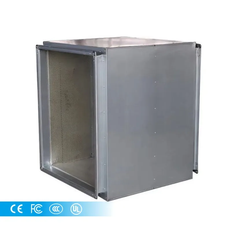 High quality rectangular air duct muffler for air conditioning system Outdoor hospital Industrial staircase