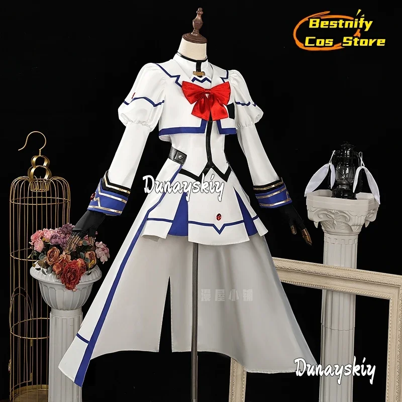 أزياء كوسبلاي أنيمي السحرية للفتيات الغنائية نانوها التأثيرية مجموعة بدلة البحارة القتالية مجموعة لعب الأدوار شعر مستعار الدعامة يناسب الهالوين النسائية Uni