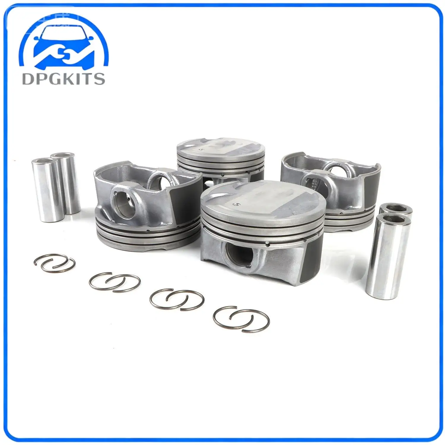 

DPGKITS 4pcs Pistons Rings Set For 2015-2024 Hyundai Elantra Kona Tucson Veloster Forte Seltos Soul G4NH 2.0 Pistons Parts