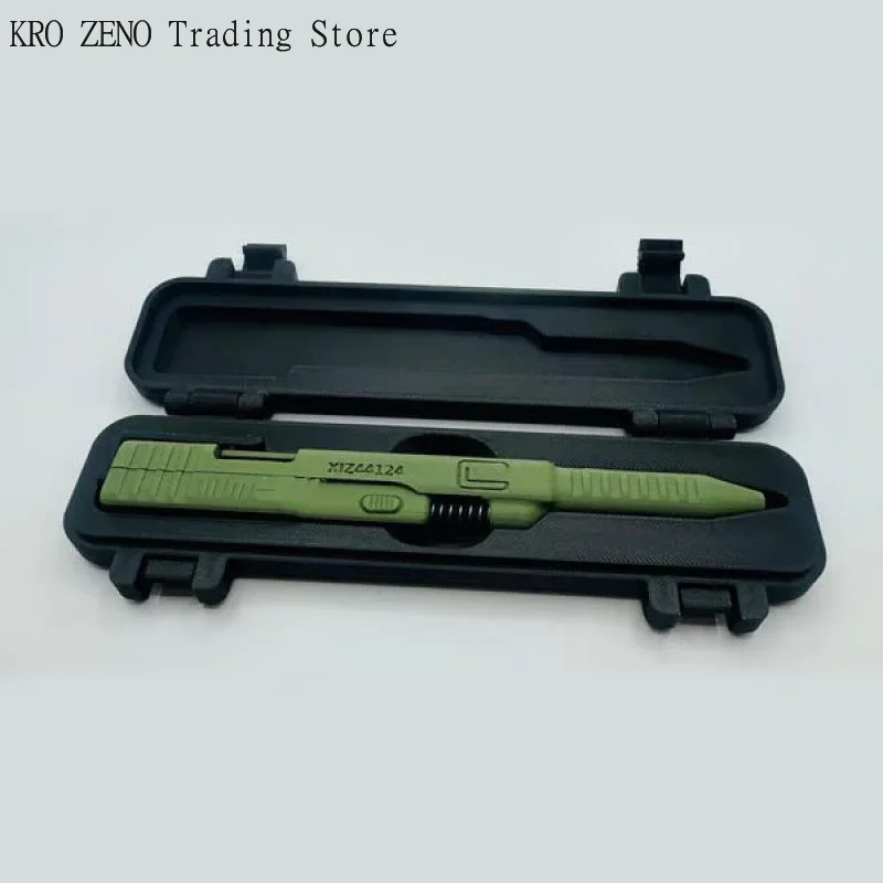 1Pcs Versatile 3D Printed Tactical Pens EDC Practical Slide-Action Ballpoint Pen Unique Creative Writing Accessories
