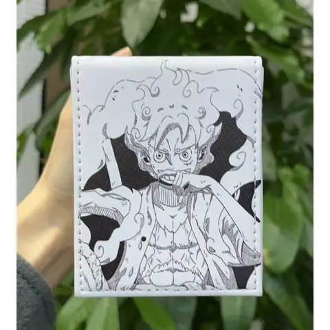 One Piece Nika Luffy-kortförvaringslåda, högkvalitativ lädermagnetisk kortlåda, Luffy-kortsamling, kortlåda, klassisk anime, presentleksaker 8 best sales caja one piece - №2