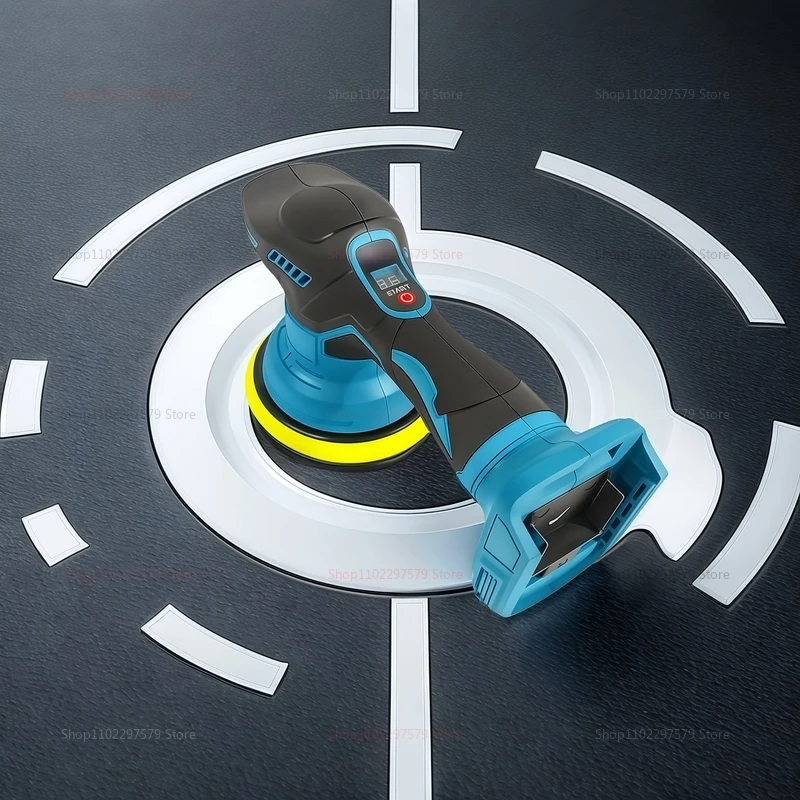 เครื่องขัดสีรถยนต์ไร้สาย 8 ระดับความเร็ว ใช้แบตเตอรี่ Makita 18V สำหรับงานเคลือบเงาและดูแลรักษารถยนต์