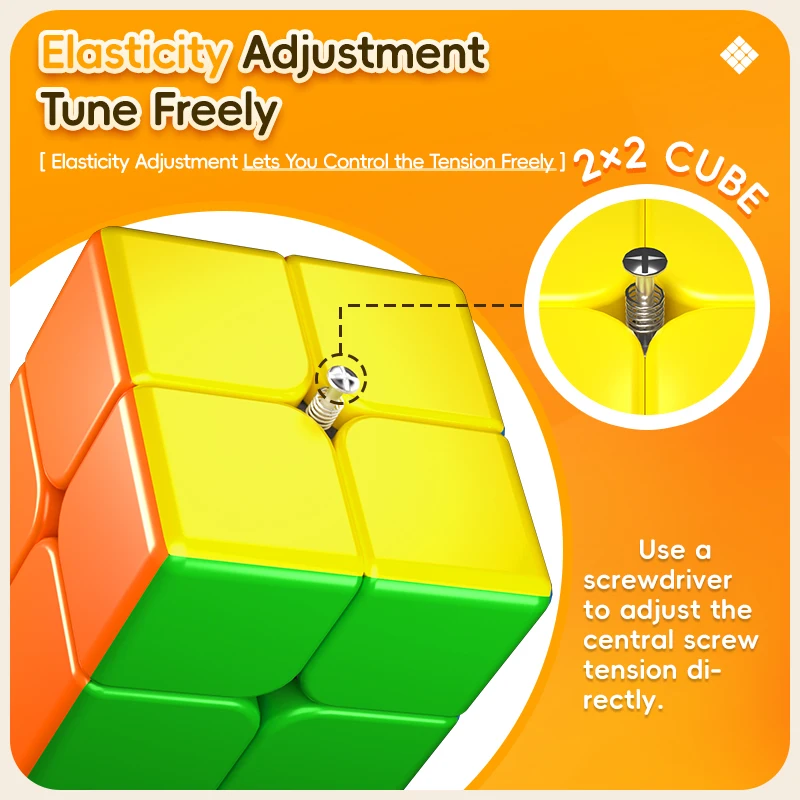 [Picube] MoYu Big 3x3x3 2x2x2 Ivy Enorme Cubo 9 cm Cubo Magico Professionale Cubo 3x3 2x2 Magico Puzzle Regalo Giocattolo Per I Bambini Bambini